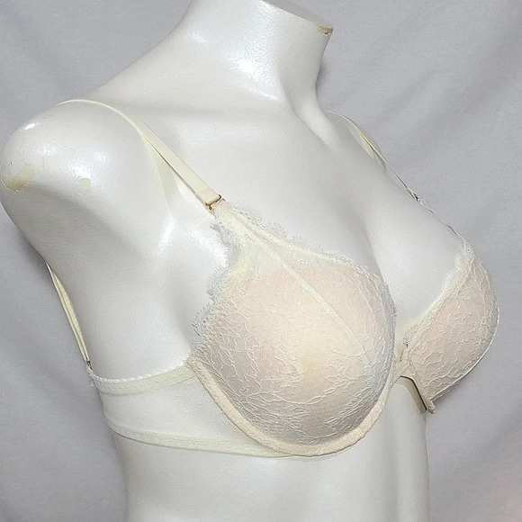 38DD Gilligan & O'Malley High Apex Push Up Underwire Bra Almond Cream NWT New w - Picture 3 of 6